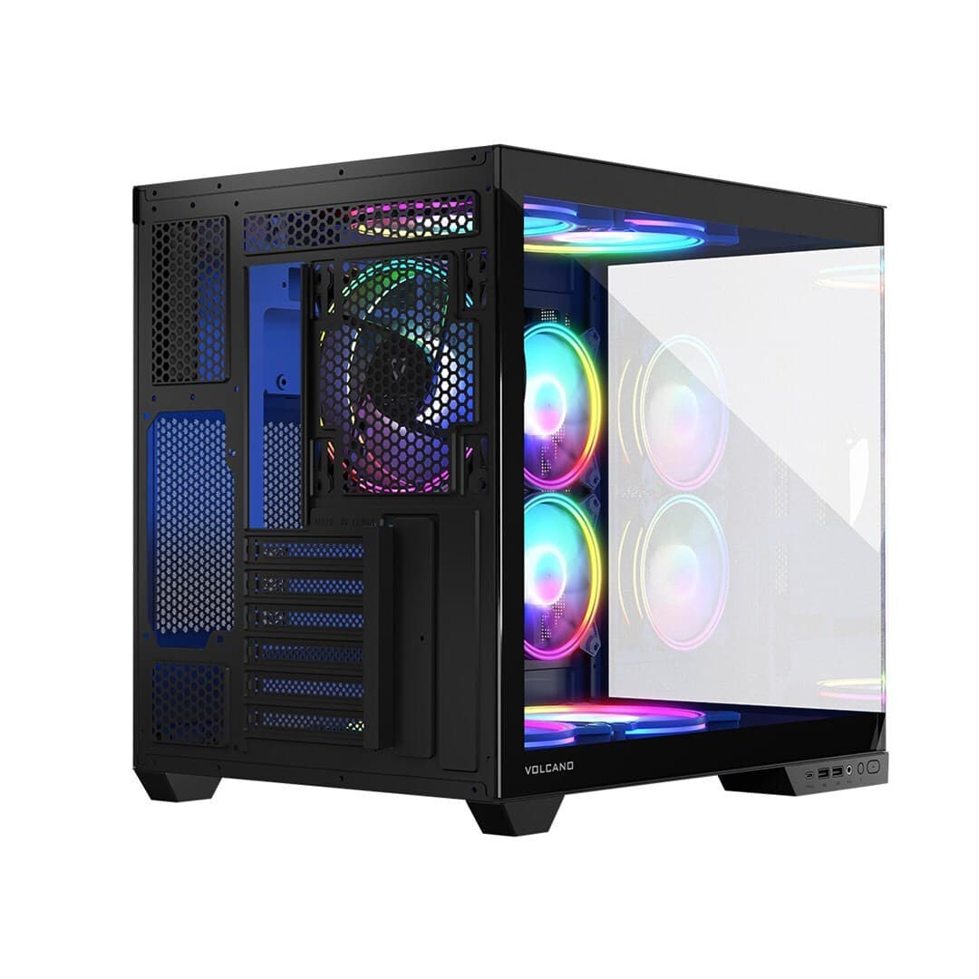 Modecom Panorama ARGB 5F Gaming Midi Tower Κουτί Υπολογιστή με Πλαϊνό Παράθυρο Μαύρο 15