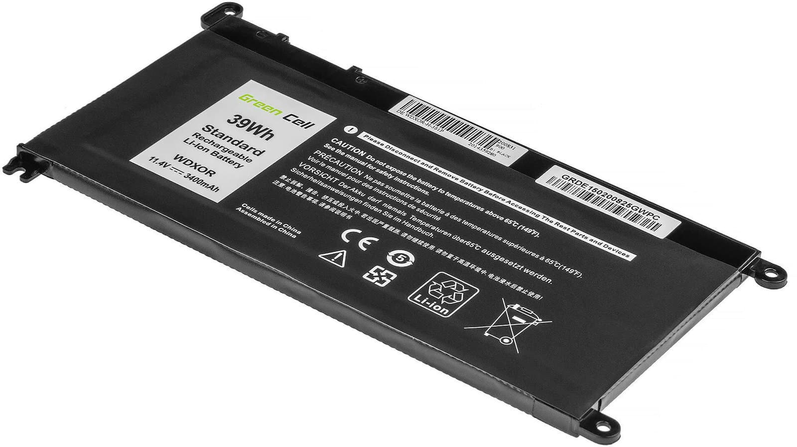 Green Cell Συμβατή Μπαταρία για Dell Inspiron Dell 5568, 7560, 5567, 13 7368, Inspiron 5378, 7460, 5770, 5379, 7570 με 3500mAh (DE150) 5
