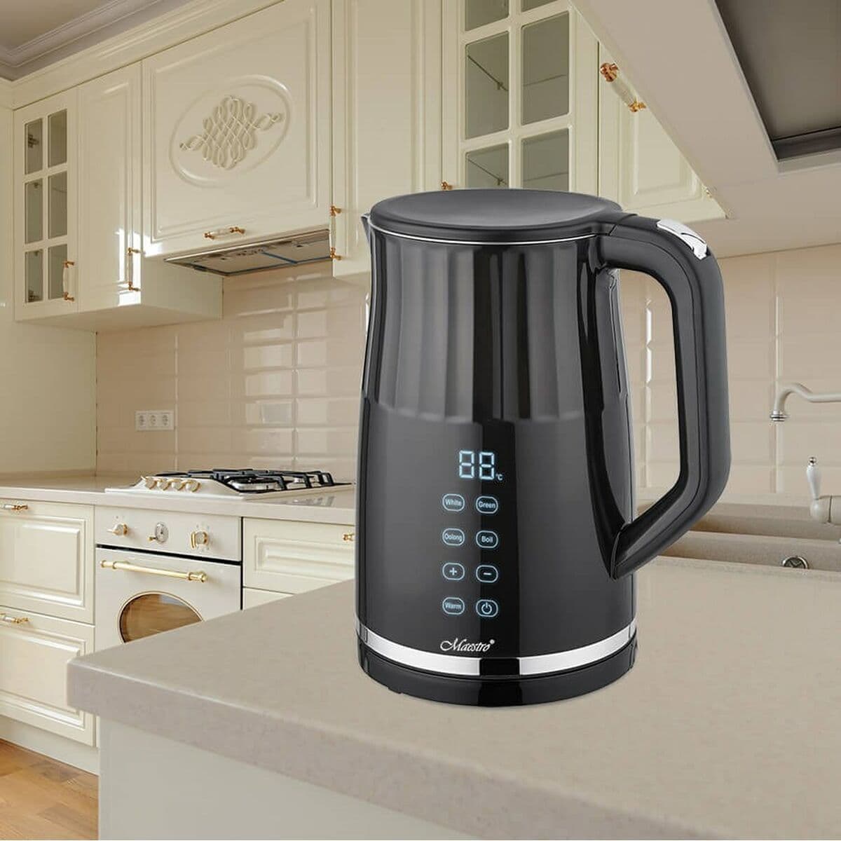 Maestro Βραστήρας 1.7lt 2200W Μαύρος MR-039 6