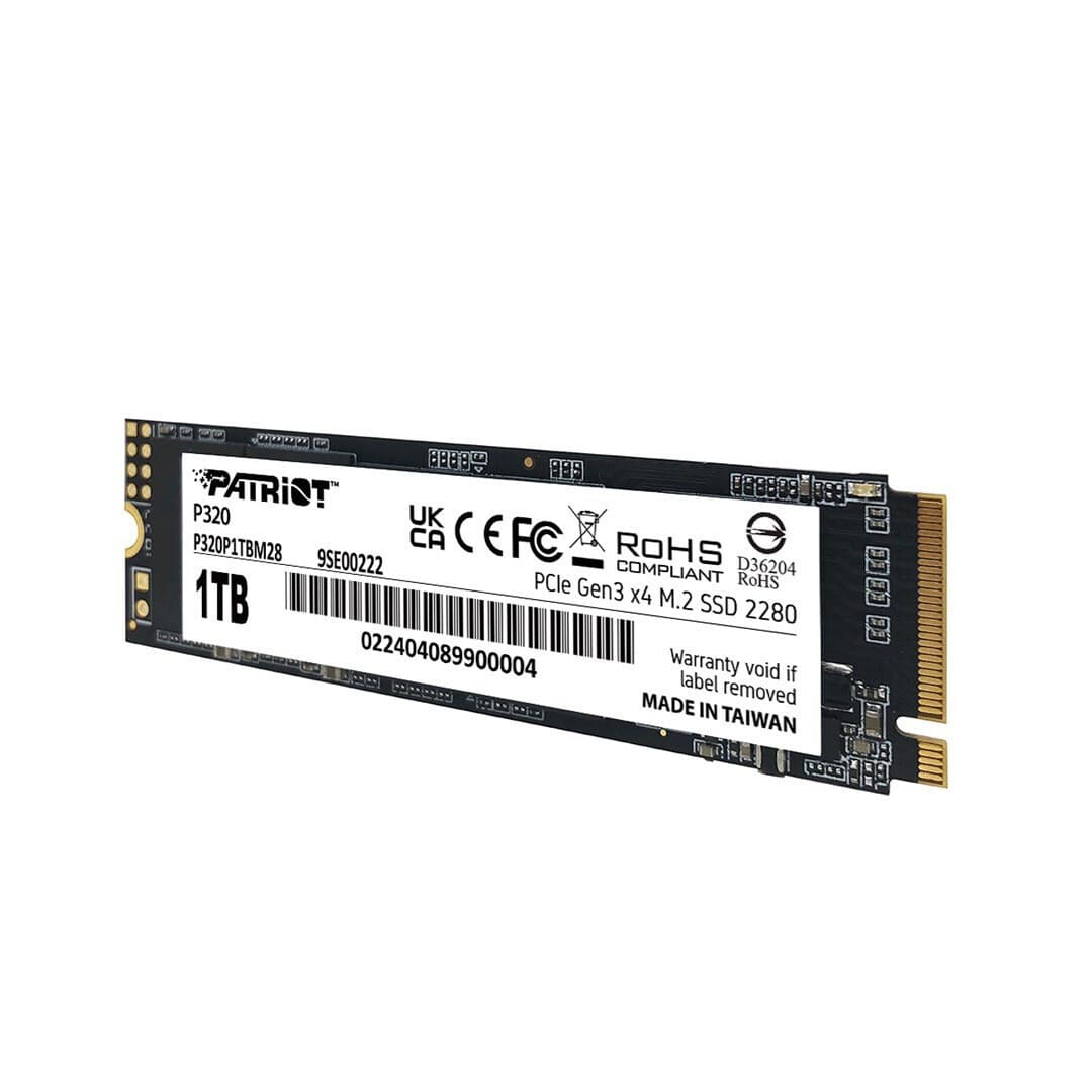 Patriot Viper P320 SSD 512GB τύπου M.2 με σύνδεση PCI Express 3.0 P320P512GM28 3