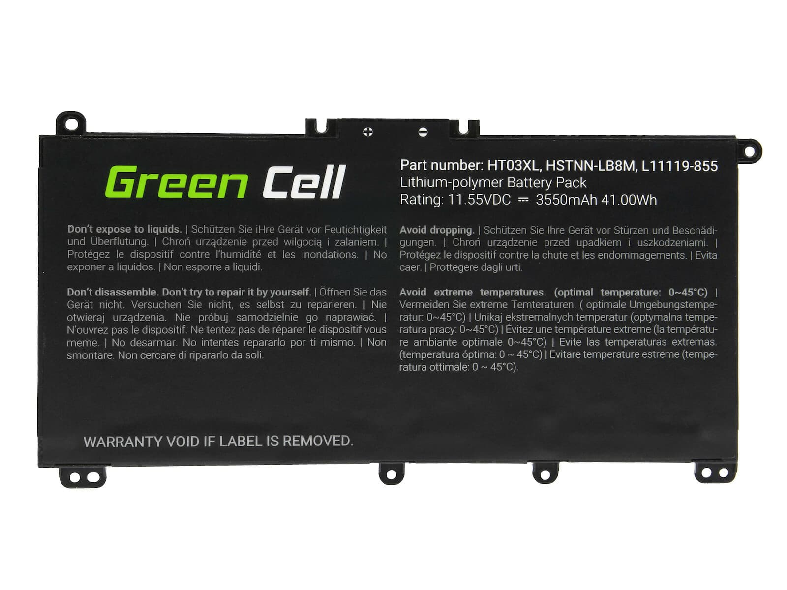 Green Cell Συμβατή Μπαταρία για HP Pavilion HP163 με 3400mAh (HP163) 4