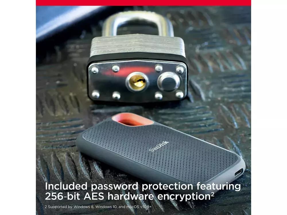 Sandisk Extreme SSD V2 USB-C 3.2 1TB 2.5" Μαύρο 11