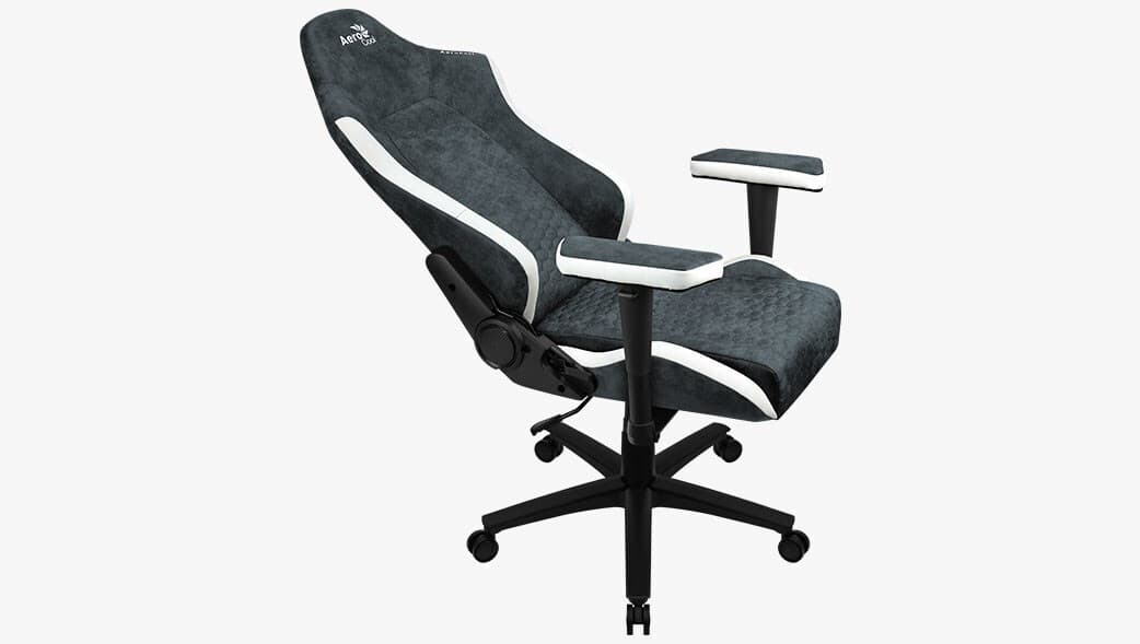 Aerocool Royal AeroWeave Υφασμάτινη Καρέκλα Gaming με Ρυθμιζόμενα Μπράτσα και Υποπόδιο Ash Grey 11