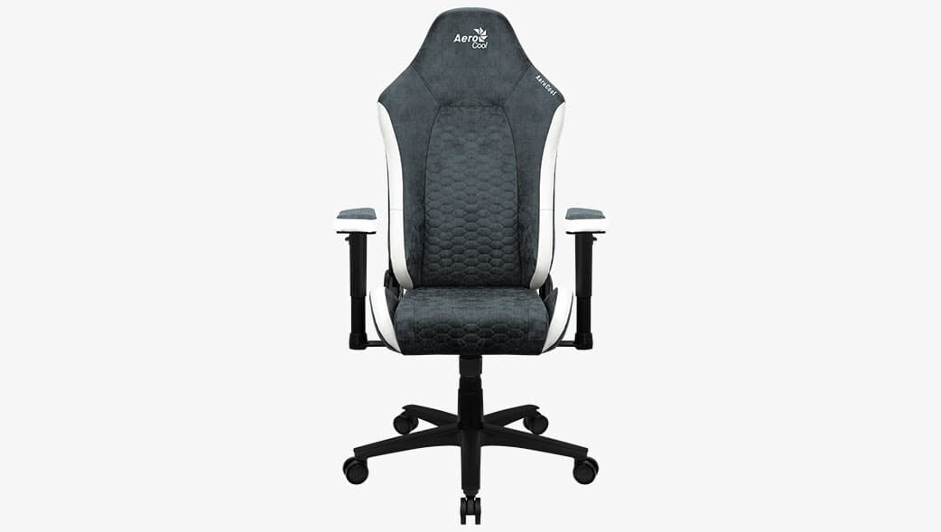 Aerocool Royal AeroWeave Υφασμάτινη Καρέκλα Gaming με Ρυθμιζόμενα Μπράτσα και Υποπόδιο Ash Grey 3