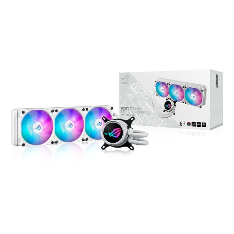 Asus ROG Strix LC III 360 v1 Υδρόψυξη AIO CPU με 3 Ανεμιστήρες 120mm και ARGB Φωτισμό Λευκή 4