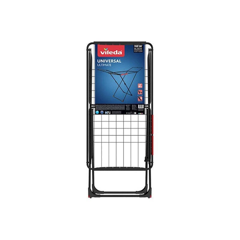 Vileda Universal Ultimate Πτυσσόμενη Απλώστρα Δαπέδου Ανοξείδωτη με Ρόδες με Μήκος Απλώματος 18m 174100 2