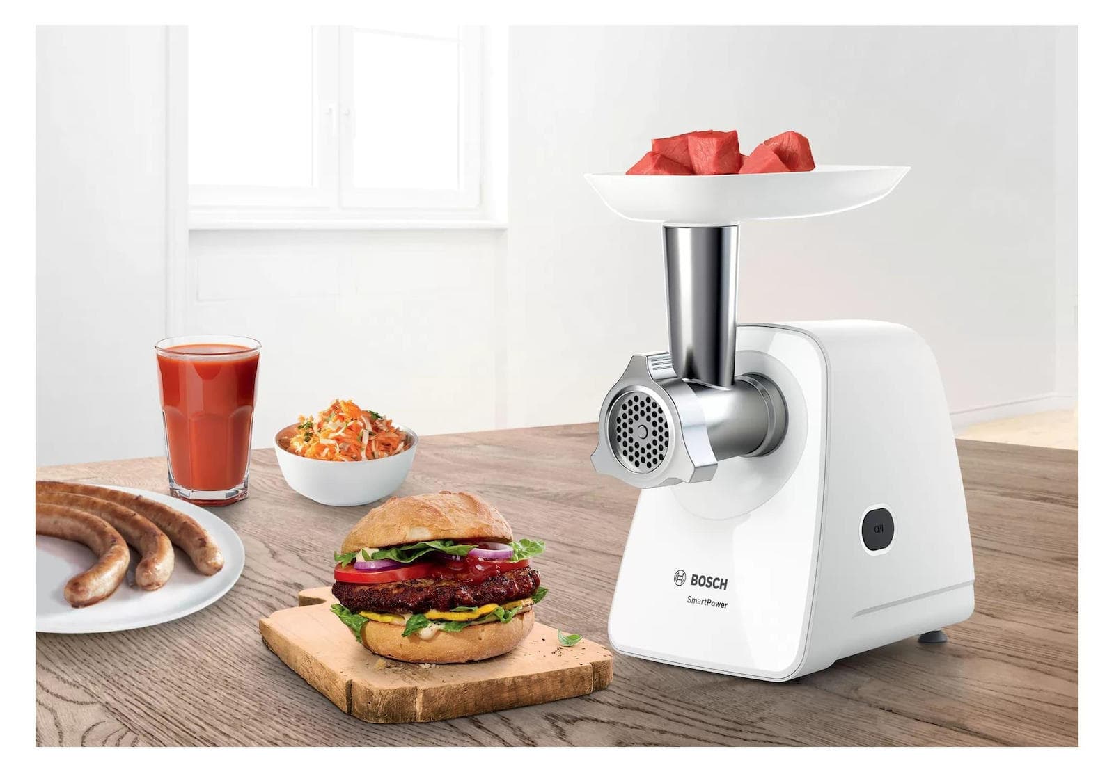 Bosch MFW2514W Μηχανή Άλεσης Κιμά 350W Λευκή 8