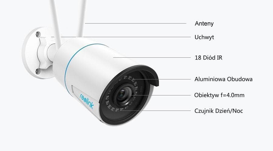 Reolink W320 IP Κάμερα Παρακολούθησης Wi-Fi Full HD+ 5MP Αδιάβροχη με Μικρόφωνο και Φακό 4mm 4