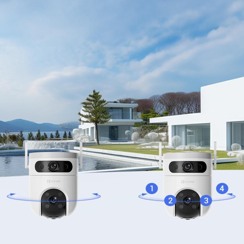 Ezviz H9c Dual 3K IP Dual Κάμερα Παρακολούθησης Wi-Fi 5+5MP Αδιάβροχη με Αμφίδρομη Επικοινωνία και Φακό 2.8mm 4