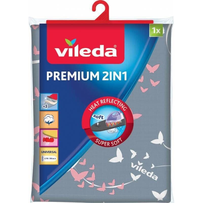 Vileda Premium 2in1 Σιδερόπανο Γκρι 130x45cm 163229 4