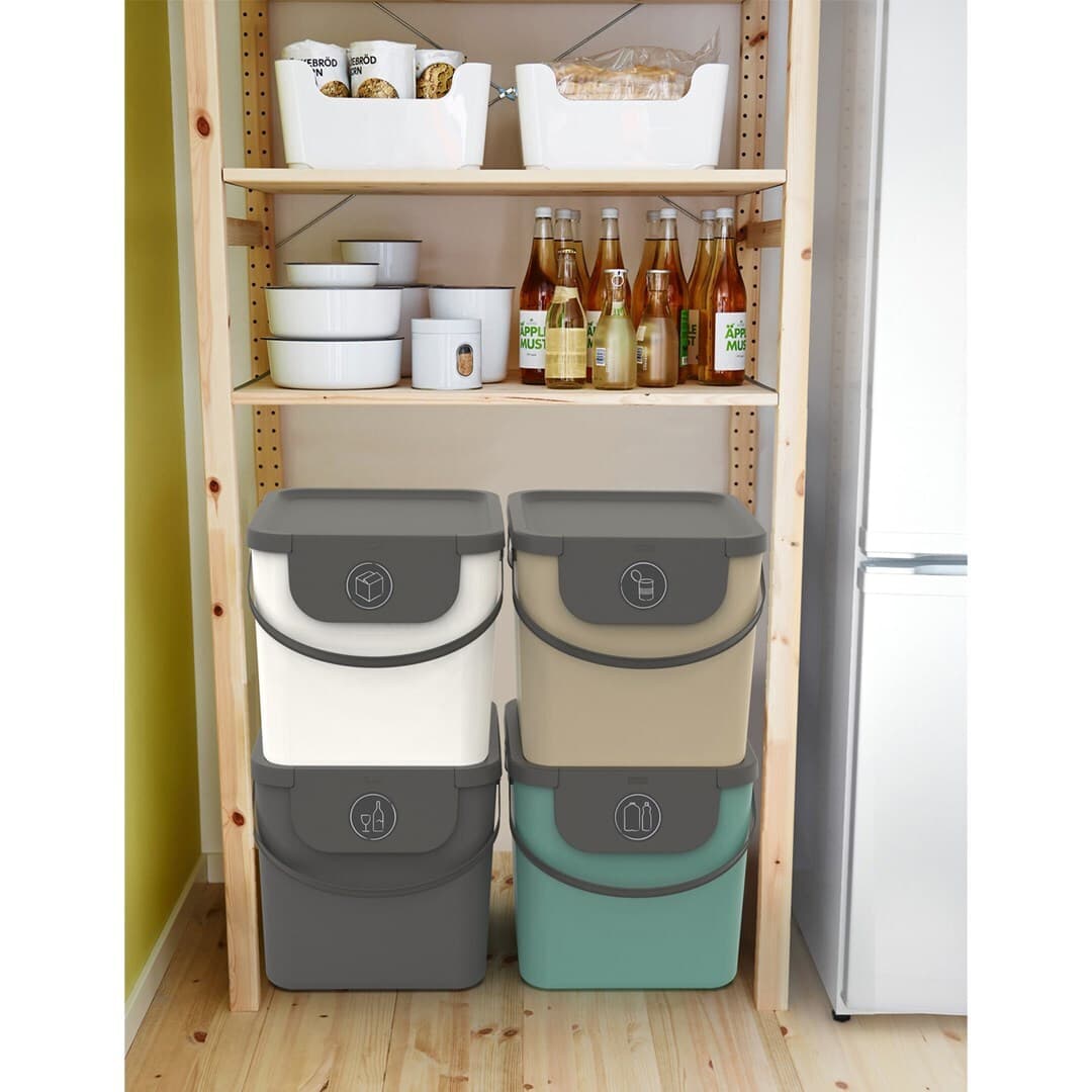 Rotho Babydesign Κάδος Albula Απορριμμάτων Πλαστικός Καφέ 40lt CEN-72747 4