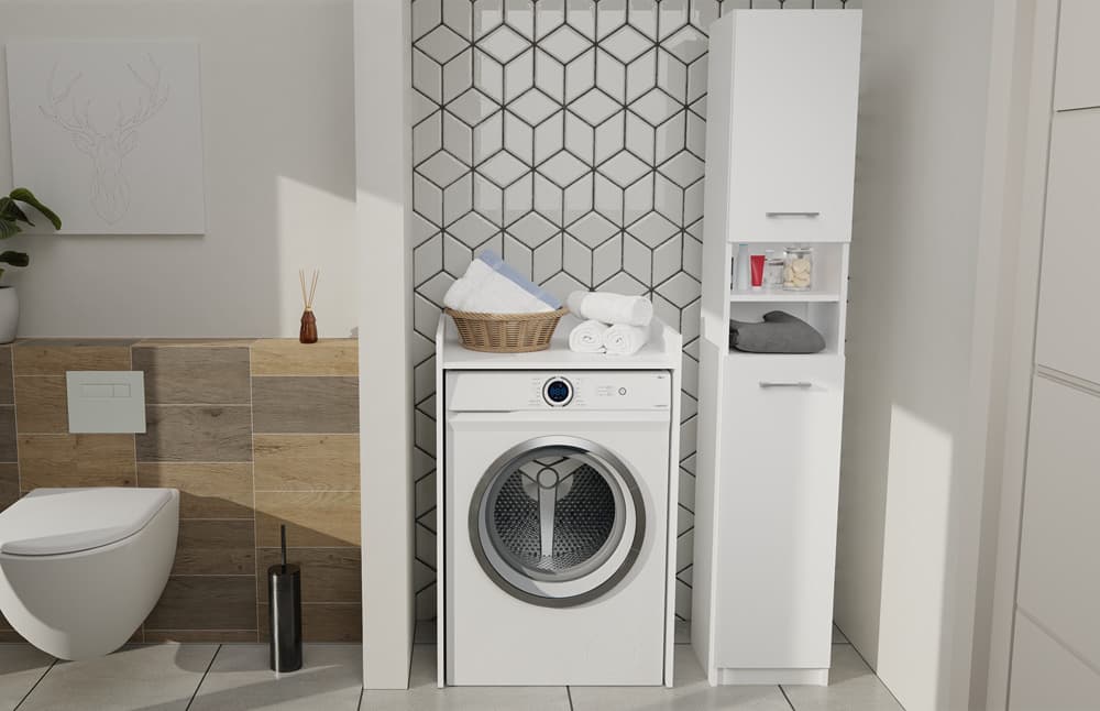 Washing Machine Cabinet Pola Np White 2