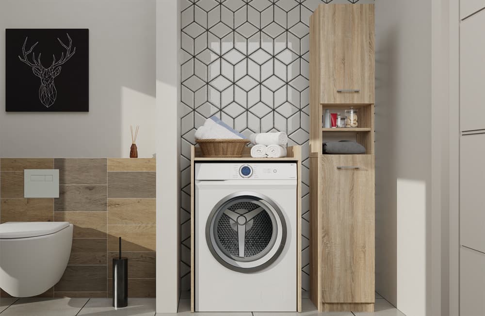 Washing Machine Cabinet Pola Np Sonoma 5