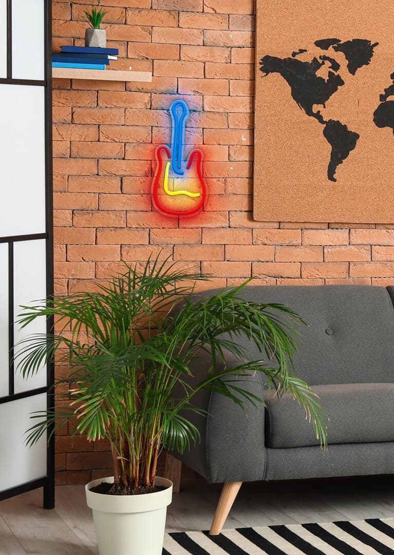 Active Jet Neon Διακοσμητικό Φωτιστικό LED RGB 17.6εκ. AJE-NEON GITARA 7