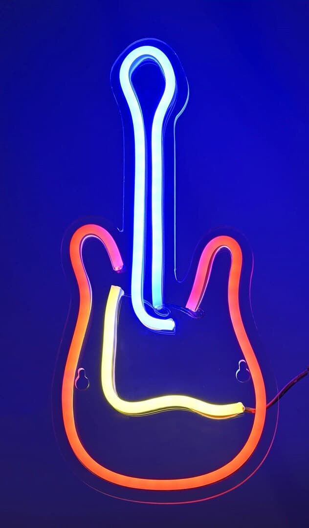 Active Jet Neon Διακοσμητικό Φωτιστικό LED RGB 17.6εκ. AJE-NEON GITARA 9