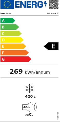 Gorenje Καταψύκτης Μπαούλο 420lt FHC42EAW 4