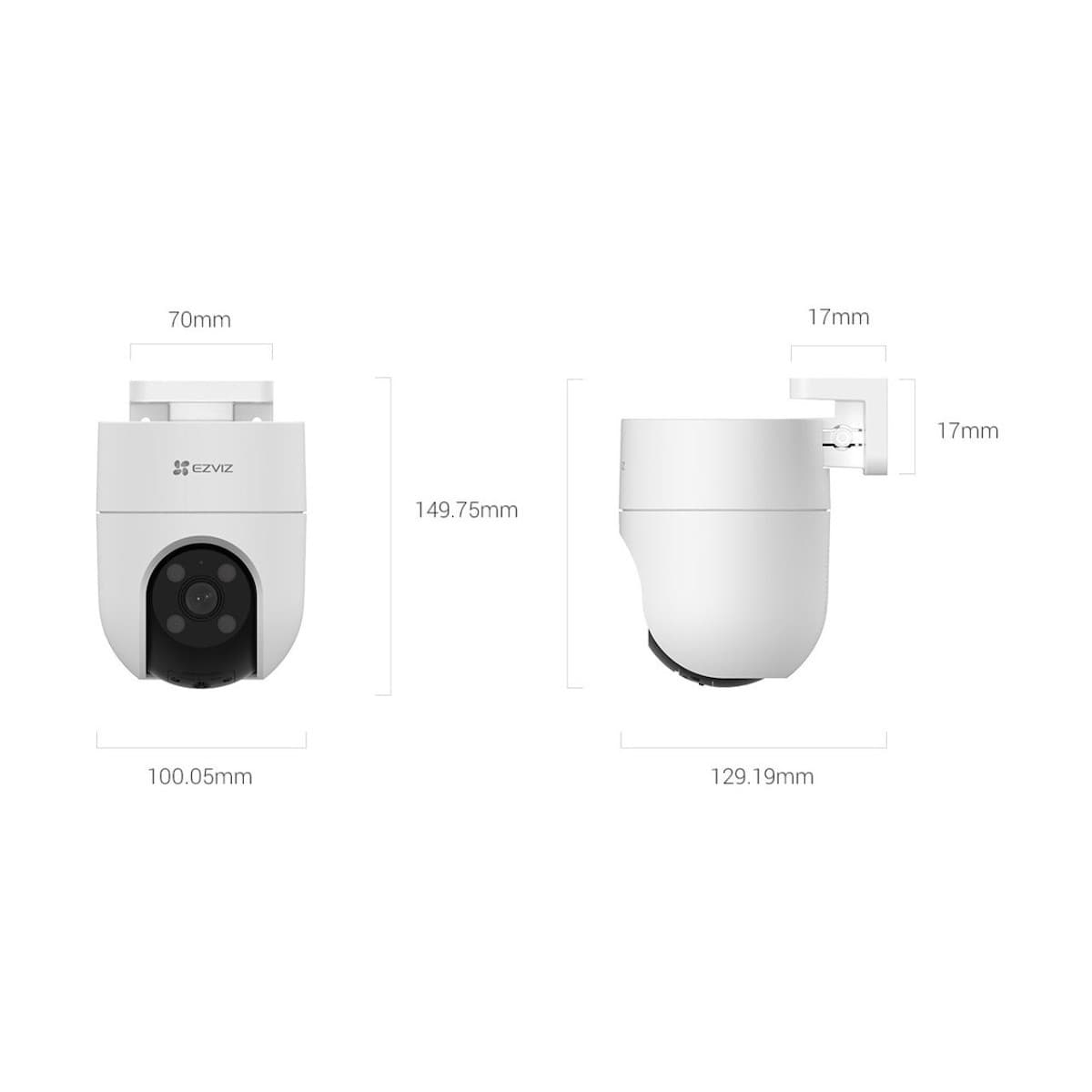 Ezviz CS-H8c IP Κάμερα Παρακολούθησης 4K Αδιάβροχη με Αμφίδρομη Επικοινωνία και Φακό 4mm 7