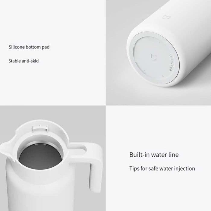 Xiaomi Insulated Kettle Κανάτα Θερμός Ανοξείδωτο 1.8lt Λευκό με Λαβή BHR9049GL 3