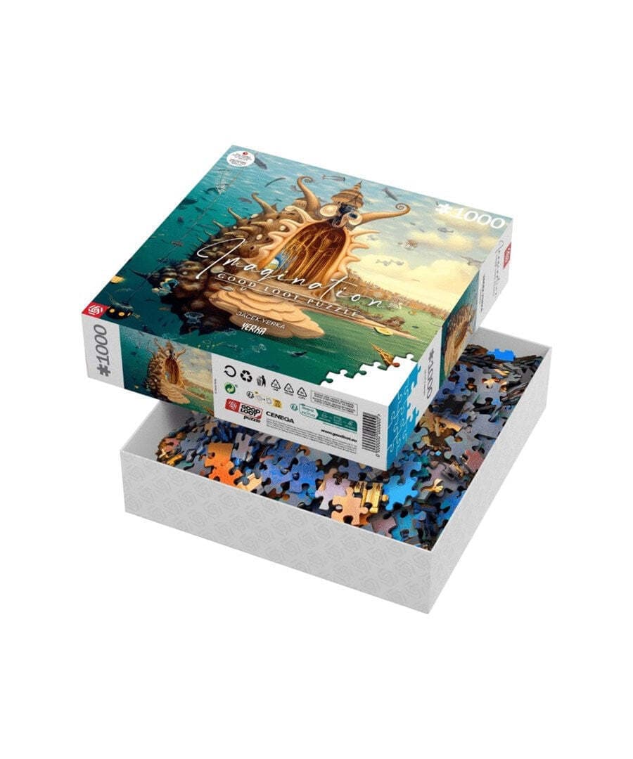 Good Loot Imagination Puzzle 2D Jacek Yerka Port / Harbor 1000pcs