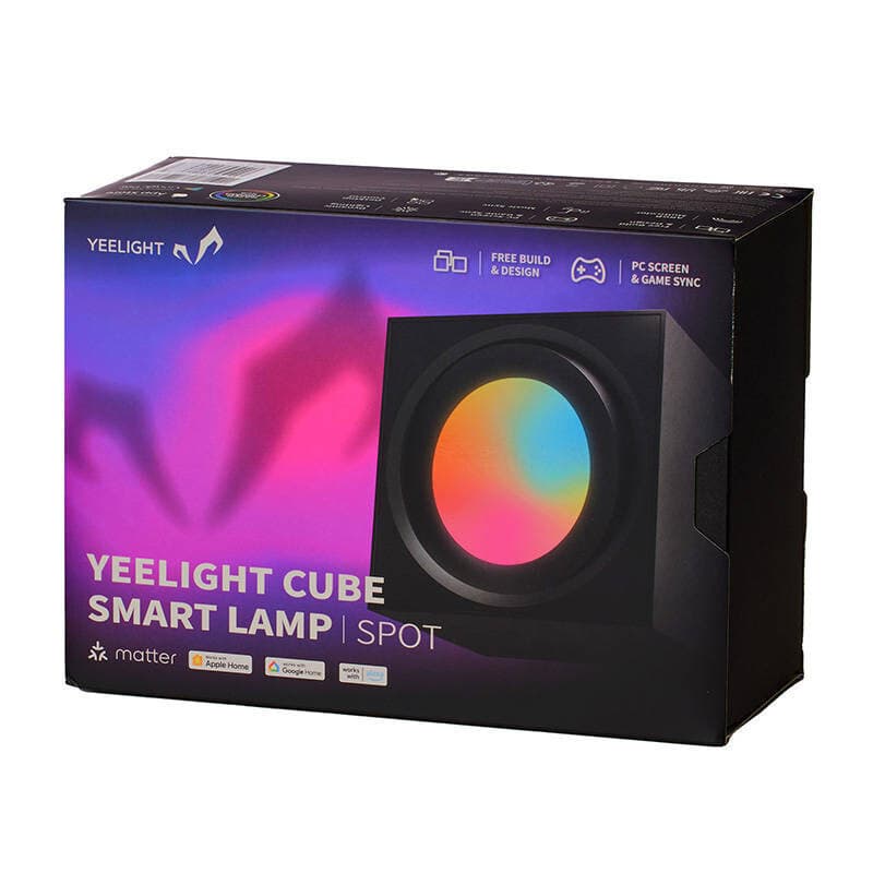 Yeelight Smart Διακοσμητικό Φωτιστικό Smart LED RGB 7.5x7.5x7.5εκ. LFWD-0008 6