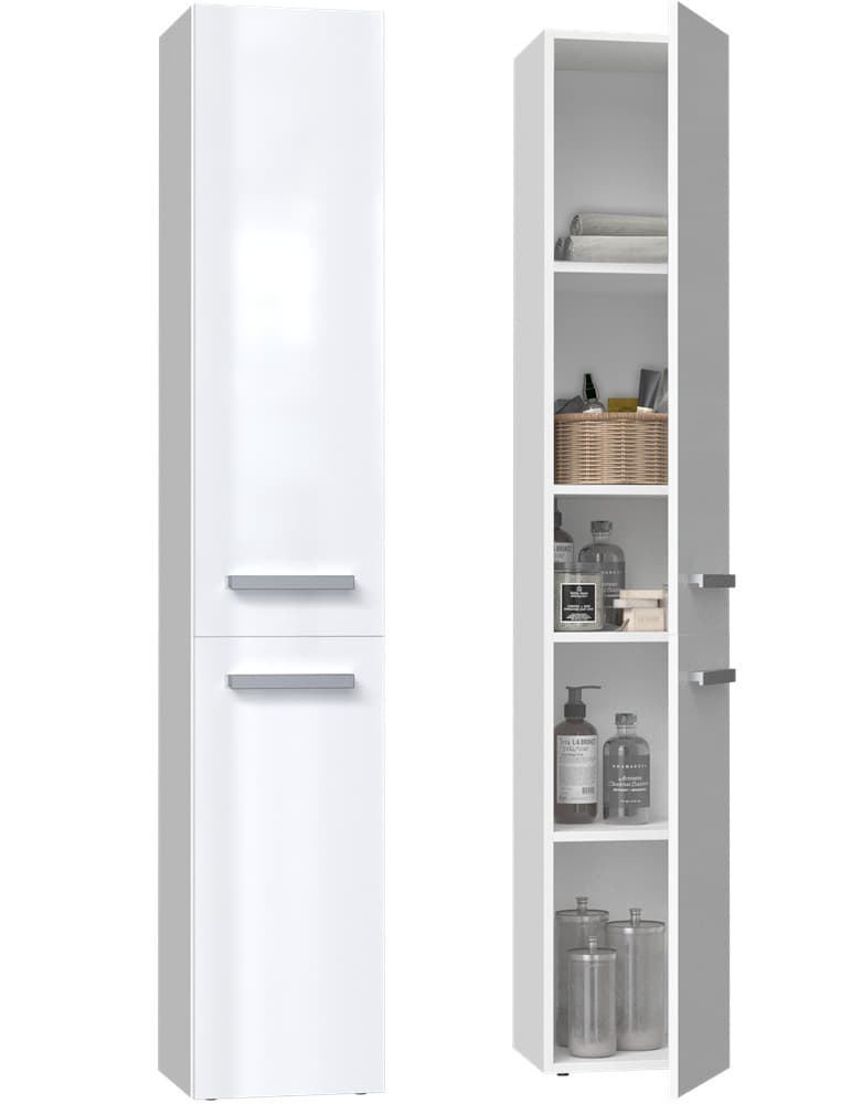 Nel II Στήλη Μπάνιου Δαπέδου Μ31xΒ30xΥ174cm Λευκή 5
