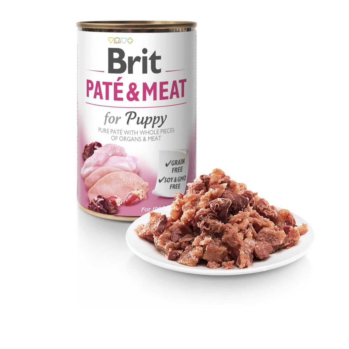 Brit Paté & Meat Υγρή Τροφή για Κουτάβια σε Κονσέρβα με Κουνέλι χωρίς Σιτηρά & Γλουτένη 400gr 020-0679 2