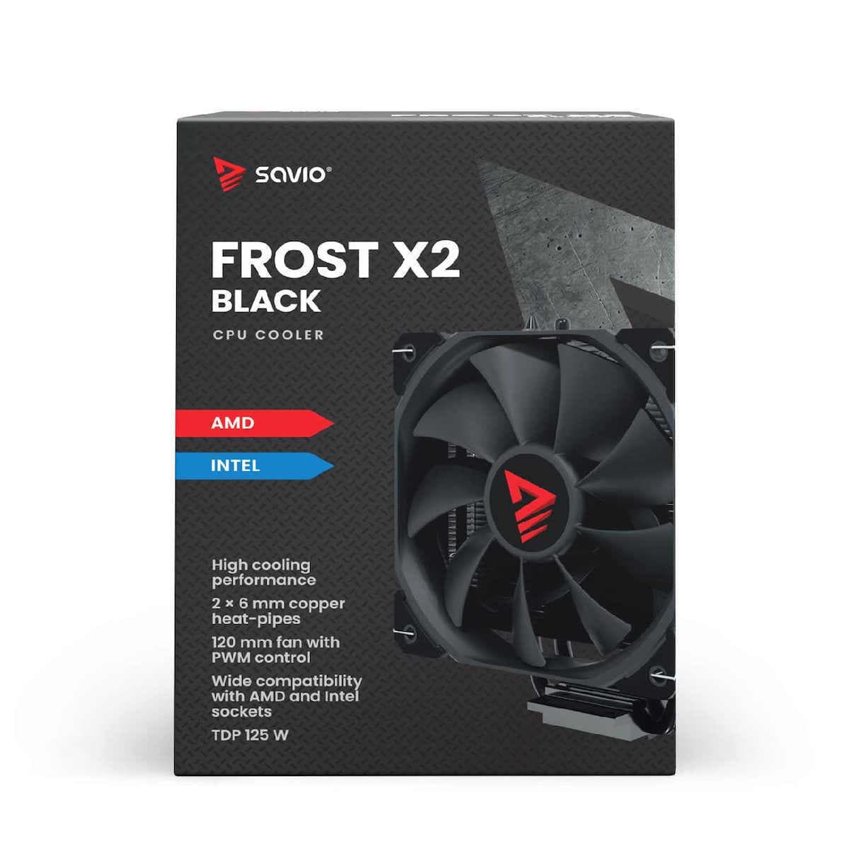 Savio Frost Black X2 Ψύκτρα Επεξεργαστή για Socket 1200/115x/1700 6