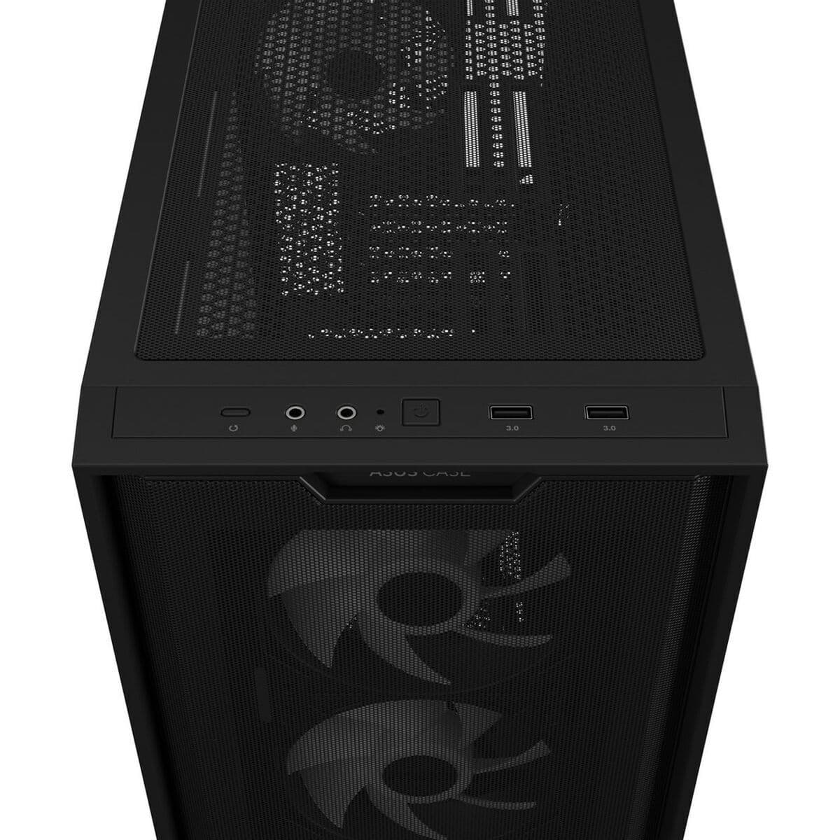 Asus A21 PLUS Gaming Mini Tower Κουτί Υπολογιστή με Πλαϊνό Παράθυρο Μαύρο 6