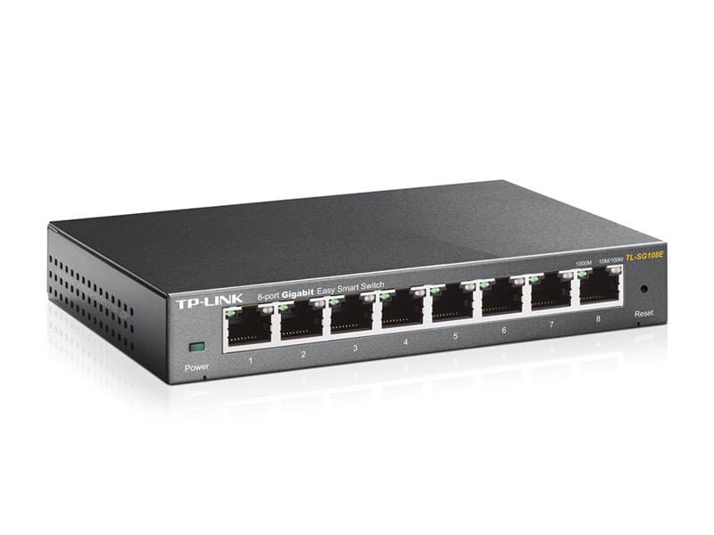 TP-LINK TL-SG108E v6 Unmanaged L2 Switch με 8 Θύρες Gigabit (1Gbps) Ethernet 8