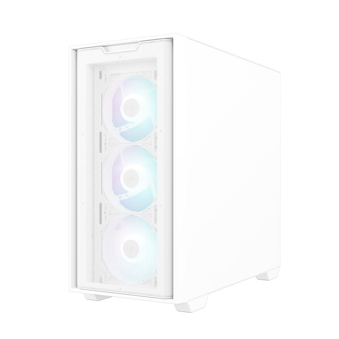 Asus A21 PLUS TG Gaming Midi Tower Κουτί Υπολογιστή με Πλαϊνό Παράθυρο και RGB Φωτισμό Λευκό 3