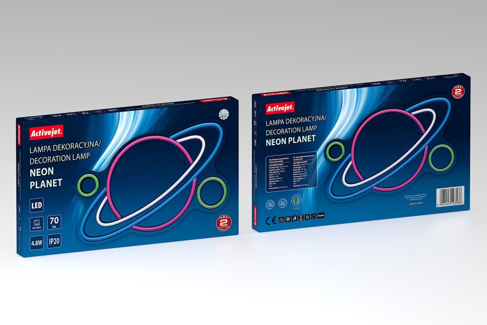 Active Jet Neon Διακοσμητικό Φωτιστικό LED AJE-NEON PLANET 4