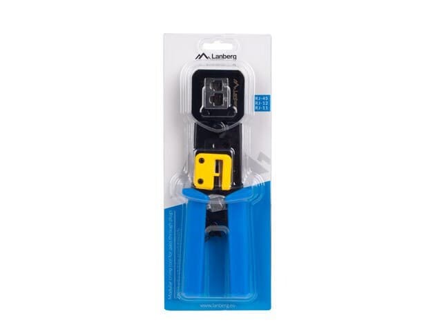 Lanberg Πρέσα Ακροδεκτών Δικτύου RJ12, RJ11, RJ45 με Απογυμνωτή NT-0204 6