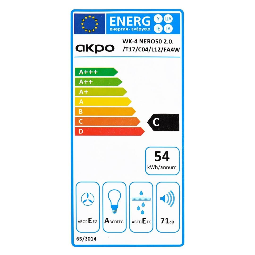 Akpo Wk-4 Απορροφητήρας Καμινάδα 60cm Μαύρος 3