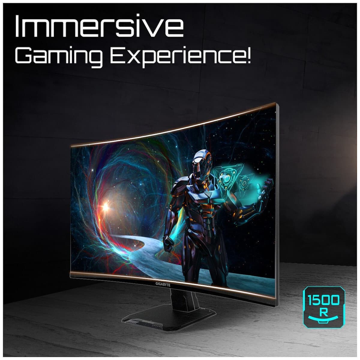 Gigabyte GS27QCA VA HDR Curved Gaming Monitor 27" QHD 2560x1440 180Hz με Χρόνο Απόκρισης 1ms GTG 10