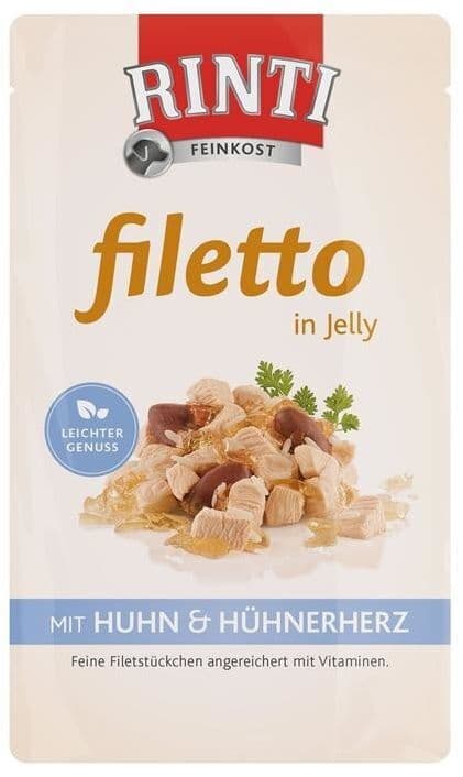 Rinti Filetto Υγρή Τροφή Σκύλων σε Φακελάκι με Κοτόπουλο 100gr 2