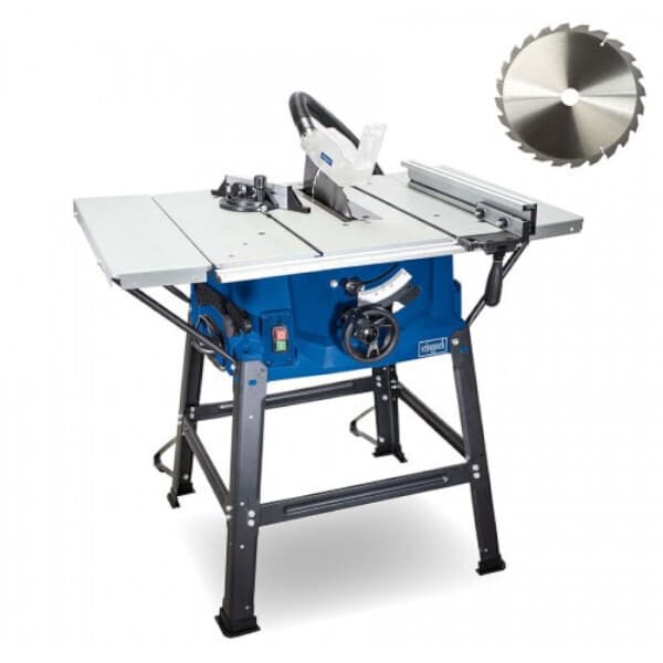 Scheppach Hs100s Δισκοπρίονο Πάγκου με Ισχύ 2000W, Δίσκο Κοπής Διαμέτρου 250mm & Ταχύτητα Κοπής 6500rpm 12