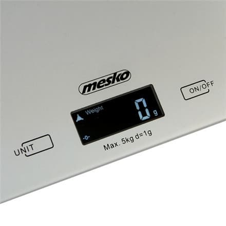 Mesko Ψηφιακή Ζυγαριά Κουζίνας έως 5kg Ασημί MS3145 2