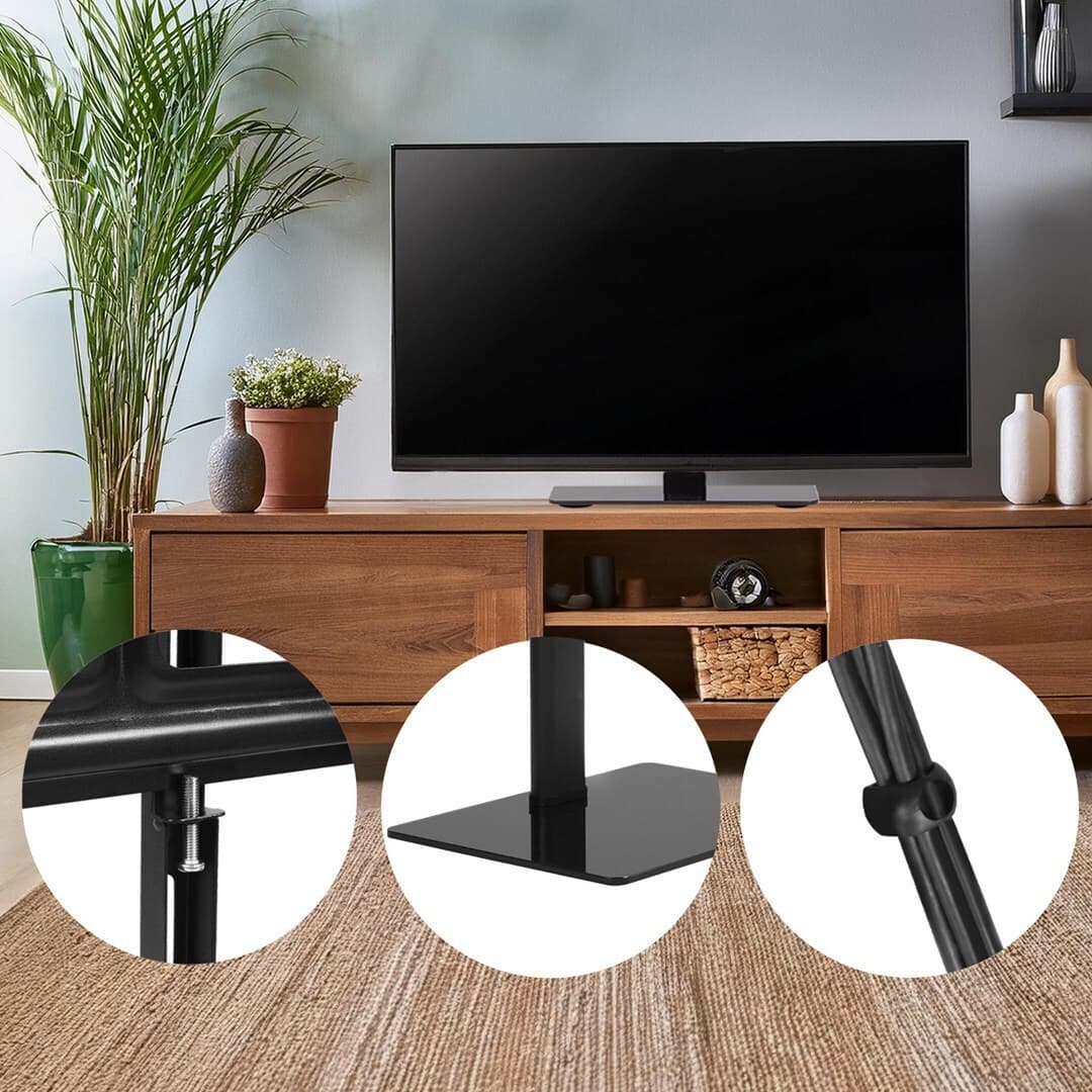 Επιτραπέζια Βάση Τηλεόρασης έως 75" Μαύρο 10