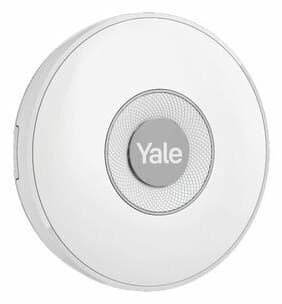 Yale Ασύρματη RF Σειρήνα Συναγερμού Μπαταρίας Εσωτερικού Χώρου 85dB με Λευκό Φως AL-IS-1A-W