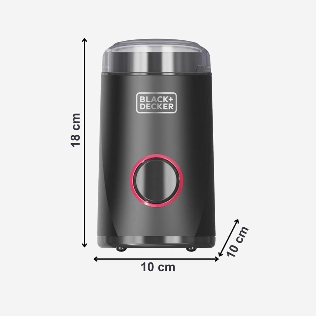 Black & Decker BXCG152E Ηλεκτρικός Μύλος Καφέ 150W με Χωρητικότητα 50gr Καφέ 4