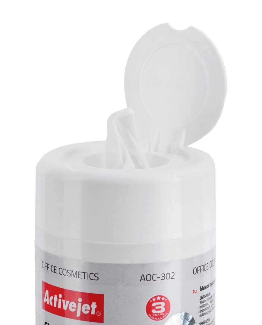 Active Jet Αξεσουάρ Καθαρισμού Γραφείου Cleaning Wipes for LCD/TFT 100τμχ AOC-302 3