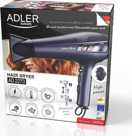 Adler Πιστολάκι Μαλλιών 2400W AD 2273 10