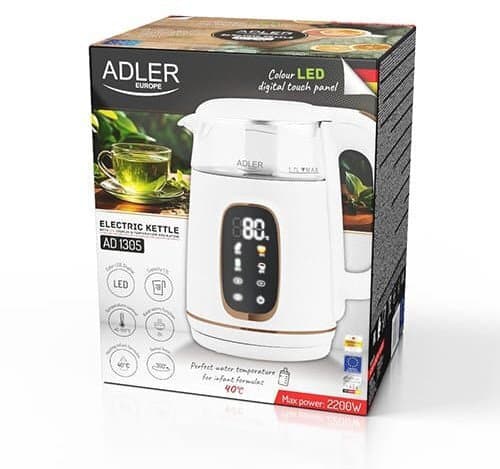 Adler Βραστήρας 1.7lt 1850W Λευκός AD 1305 3