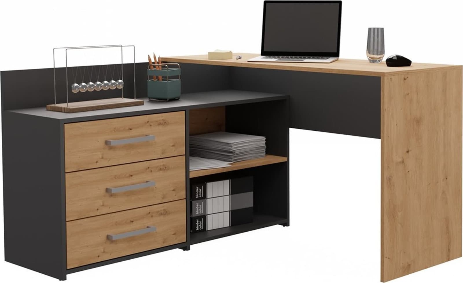 Γραφείο Dany Ξύλινο Brown 120x50εκ. 3