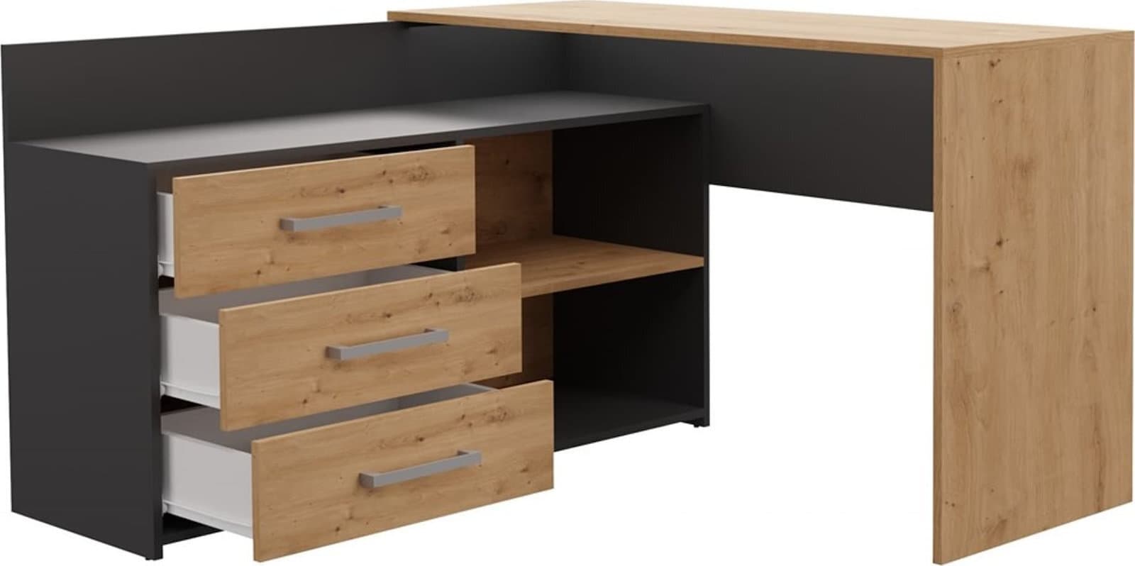 Γραφείο Dany Ξύλινο Brown 120x50εκ. 4