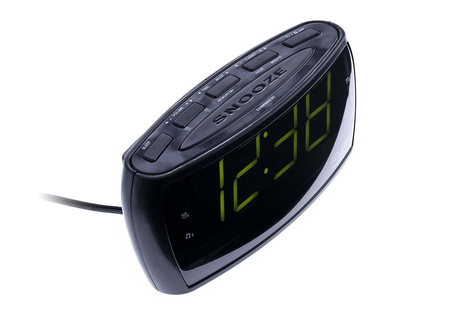 Adler AD-1211 Επιτραπέζιο Ψηφιακό Ρολόι LED με Ξυπνητήρι & Ραδιόφωνο Μαύρο AD 1211 7
