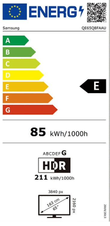 Samsung Smart Τηλεόραση 65" 4K UHD QLED Q8F HDR (2025) QE65Q8FAAUXXH 4