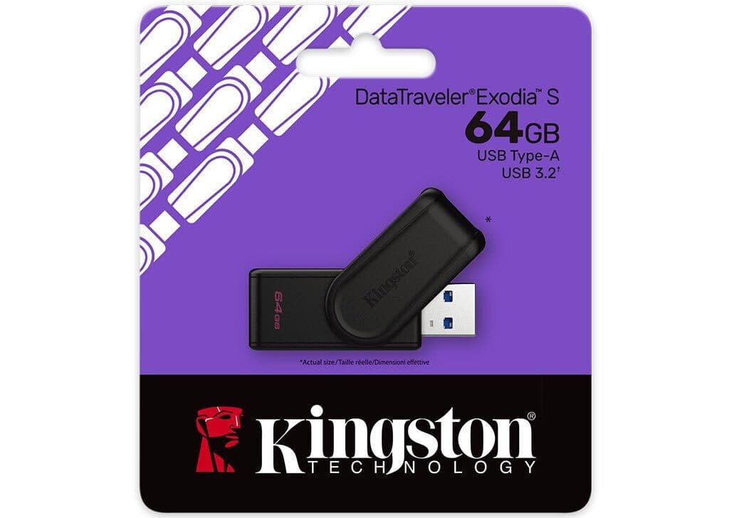 Kingston Datatraveler Exodia S 64GB USB 3.2 Stick Γκρι 3