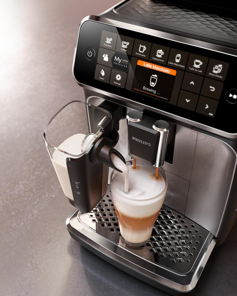 Philips Series 4300 Αυτόματη Μηχανή Espresso 1500W Πίεσης 15bar για Cappuccino με Μύλο Άλεσης Μαύρη EP4346/71 6