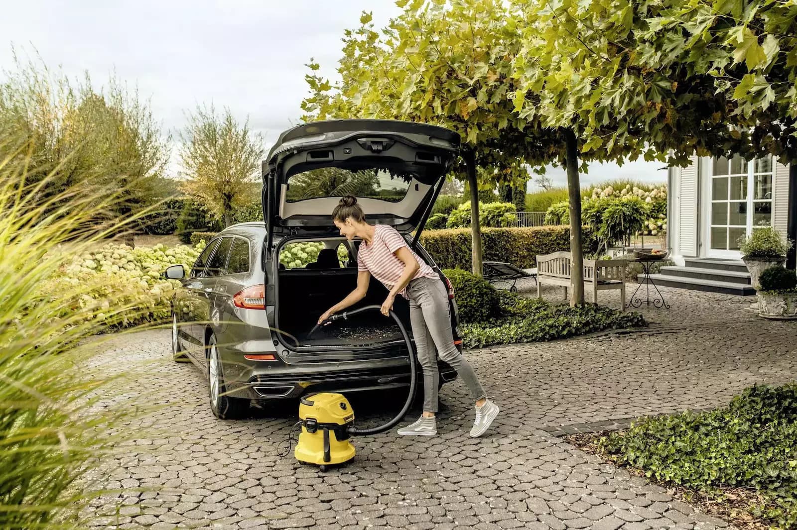 Karcher WD 3 V-15/4/20 Car Σκούπα Υγρών / Στερεών 1000W με Πλαστικό Κάδο 15lt 6
